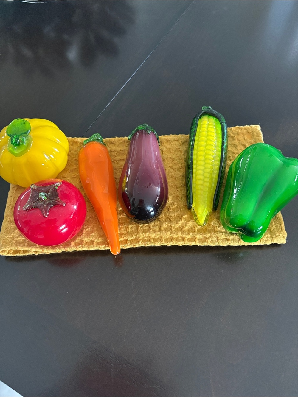 Glass Vegetable set - Murano style